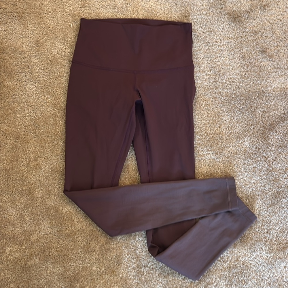 Lululemon High-Waisted Leggings 28” size 8- Dark Purple